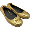 トリーバーチ TORY BURCH ゴールドロゴフラットシューズ ゴールド レザー レディース その他靴