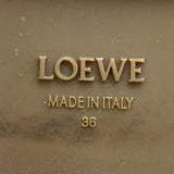 ロエベ LOEWE レースアップショートブーツ ブラック レザー レディース ブーツ