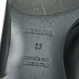 エルメス HERMES パリ モカシンローファー H201199Z ブラック レザー レディース ローファー