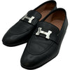 エルメス HERMES パリ モカシンローファー H201199Z ブラック レザー レディース ローファー