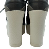 シャネル CHANEL ココマークウェッジソールショートブーツ G35284 ブラック ナイロン レディース ブーツ