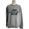 ルイ・ヴィトン LOUIS VUITTON ロゴ刺繍スウェットシャツ HYK16W グレー コットン メンズ スウェット