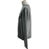 ルイ・ヴィトン LOUIS VUITTON ロゴ刺繍スウェットシャツ HYK16W グレー コットン メンズ スウェット