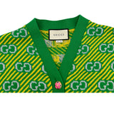 グッチ GUCCI GG総柄ニットベスト 574221 グリーン ウール レディース ベスト
