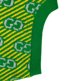 グッチ GUCCI GG総柄ニットベスト 574221 グリーン ウール レディース ベスト