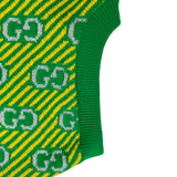 グッチ GUCCI GG総柄ニットベスト 574221 グリーン ウール レディース ベスト