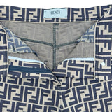 フェンディ FENDI FF総柄コットンパンツ FR6194 ブラウン コットン レディース パンツ