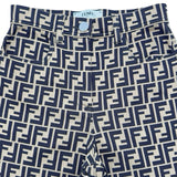フェンディ FENDI FF総柄コットンパンツ FR6194 ブラウン コットン レディース パンツ