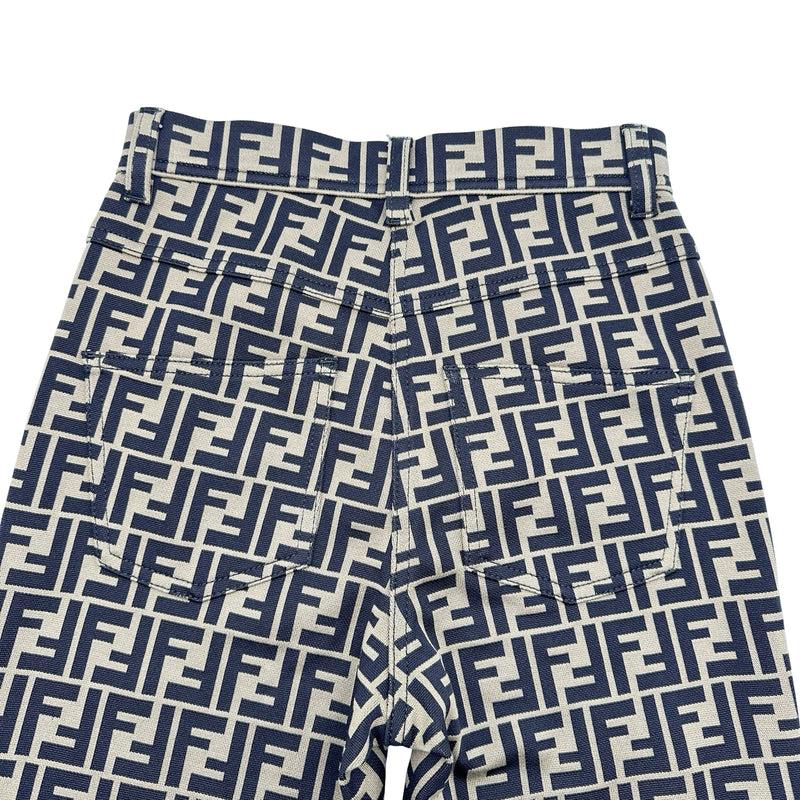 フェンディ FENDI FF総柄コットンパンツ FR6194 ブラウン コットン