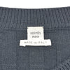 エルメス HERMES H柄長袖ニットワンピース ブラック ウール レディース ワンピース