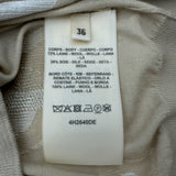 エルメス HERMES カレイドスコープエフェクト半袖ニットセーター 4H2640DE ベージュ ウール レディース ニット