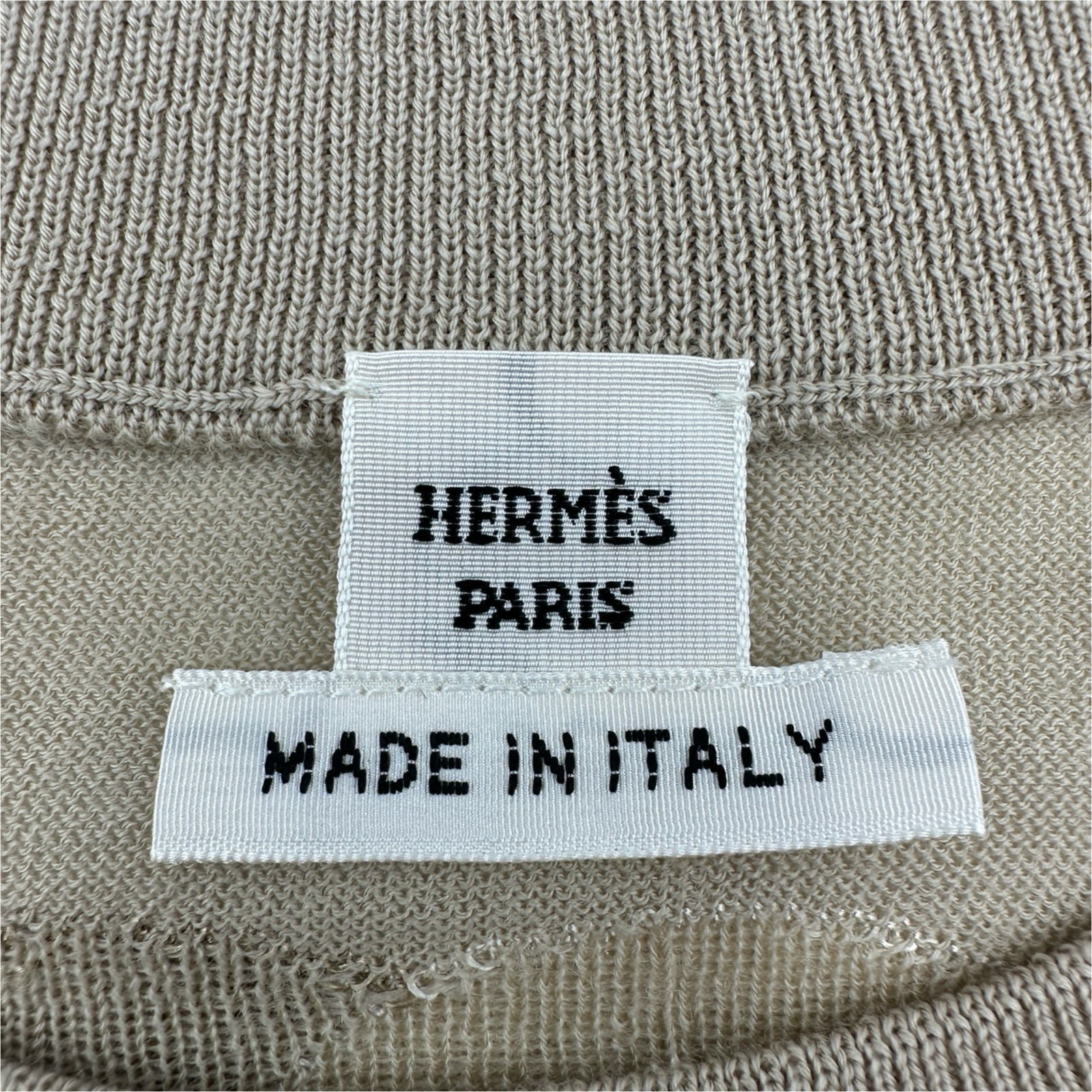 エルメス HERMES カレイドスコープエフェクト半袖ニットセーター 