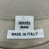 エルメス HERMES カレイドスコープエフェクト半袖ニットセーター 4H2640DE ベージュ ウール レディース ニット