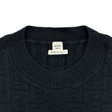 エルメス HERMES H柄半袖ニットワンピース 3E2515DB ブラック ウール レディース ワンピース