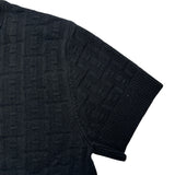 エルメス HERMES H柄半袖ニットワンピース 3E2515DB ブラック ウール レディース ワンピース