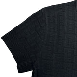 エルメス HERMES H柄半袖ニットワンピース 3E2515DB ブラック ウール レディース ワンピース