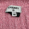 シャネル CHANEL ライオンボタンベルト付ニットワンピース P72176 ピンク レーヨン レディース ワンピース