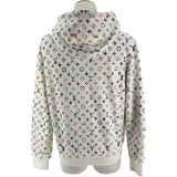 ルイ・ヴィトン LOUIS VUITTON ヴィンテージフラワーモノグラムパーカー FNST96 ホワイト コットン メンズ パーカー