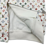 ルイ・ヴィトン LOUIS VUITTON ヴィンテージフラワーモノグラムパーカー FNST96 ホワイト コットン メンズ パーカー