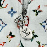 ルイ・ヴィトン LOUIS VUITTON ヴィンテージフラワーモノグラムパーカー FNST96 ホワイト コットン メンズ パーカー