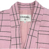 シャネル CHANEL チェックツイードベルト付ジャケット P77291 ピンク ウール レディース その他アウター