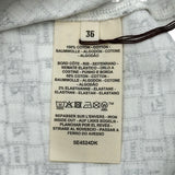 エルメス HERMES ボルデュックチェック半袖ワンピース 5E4524DK ホワイト コットン レディース ワンピース