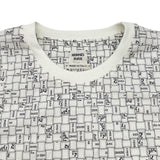 エルメス HERMES ボルデュックチェック半袖ワンピース 5E4524DK ホワイト コットン レディース ワンピース