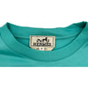 エルメス HERMES タコプリント半袖Ｔシャツ ブルー コットン メンズ 半袖Ｔシャツ