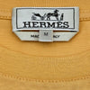 エルメス HERMES レザーパッチ半袖Tシャツ オレンジ コットン メンズ 半袖Ｔシャツ
