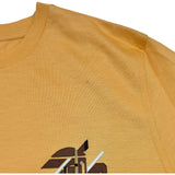 エルメス HERMES レザーパッチ半袖Tシャツ オレンジ コットン メンズ 半袖Ｔシャツ