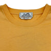 エルメス HERMES レザーパッチ半袖Tシャツ オレンジ コットン メンズ 半袖Ｔシャツ