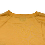 エルメス HERMES レザーパッチ半袖Tシャツ オレンジ コットン メンズ 半袖Ｔシャツ