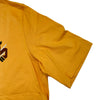 エルメス HERMES レザーパッチ半袖Tシャツ オレンジ コットン メンズ 半袖Ｔシャツ