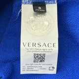 ヴェルサーチ VERSACE ロゴプリントスウェットシャツ 1003992 ブルー コットン メンズ スウェット