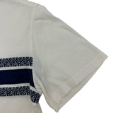 クリスチャン・ディオール Christian Dior シグネチャーバンドロゴ半袖Tシャツ 143T04A4043 ホワイト コットン レディース 半袖Ｔシャツ