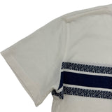 クリスチャン・ディオール Christian Dior シグネチャーバンドロゴ半袖Tシャツ 143T04A4043 ホワイト コットン レディース 半袖Ｔシャツ