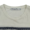 クリスチャン・ディオール Christian Dior シグネチャーバンドロゴ半袖Tシャツ 143T04A4043 ホワイト コットン レディース 半袖Ｔシャツ