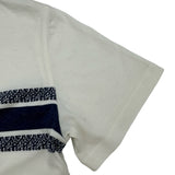 クリスチャン・ディオール Christian Dior シグネチャーバンドロゴ半袖Tシャツ 143T04A4043 ホワイト コットン レディース 半袖Ｔシャツ