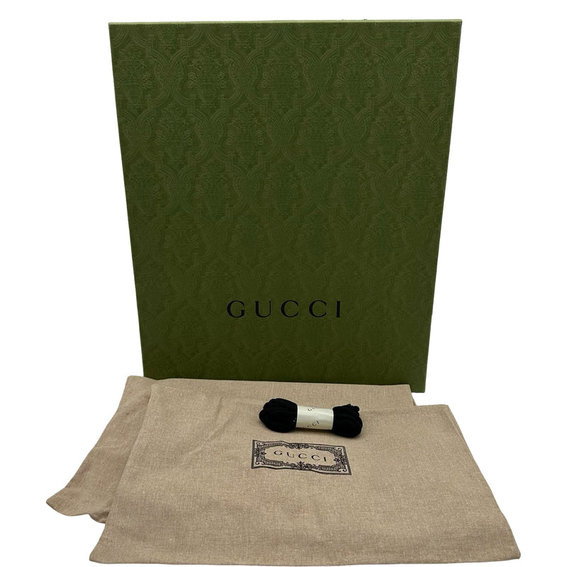 グッチ GUCCI GGロゴレザーショートブーツ 718386 ブラック レザー