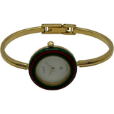 グッチ GUCCI チェンジベゼル 1100-L ホワイト ゴールドプレーテッド クオーツ レディース 腕時計