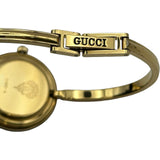 グッチ GUCCI チェンジベゼル 1100-L ホワイト ゴールドプレーテッド クオーツ レディース 腕時計