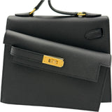 エルメス HERMES ケリー20 無秩序 B刻 ブラック/ゴールド金具 エプソン レディース ショルダーバッグ