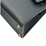 エルメス HERMES ケリー20 無秩序 B刻 ブラック/ゴールド金具 エプソン レディース ショルダーバッグ