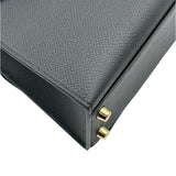 エルメス HERMES ケリー20 無秩序 B刻 ブラック/ゴールド金具 エプソン レディース ショルダーバッグ