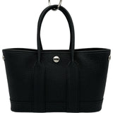 エルメス HERMES ネオガーデン23 K刻 ブラック シルバー金具 ネゴンダ レディース ハンドバッグ