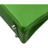 エルメス HERMES バーキン25 B刻 ヴェールユッカ/シルバー金具 トゴ レディース ハンドバッグ