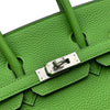 エルメス HERMES バーキン25 B刻 ヴェールユッカ/シルバー金具 トゴ レディース ハンドバッグ