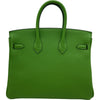 エルメス HERMES バーキン25 B刻 ヴェールユッカ/シルバー金具 トゴ レディース ハンドバッグ