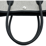 エルメス HERMES ガーデンパーティTPM Y刻 ブラック/ホワイト シルバー金具 トワル レディース ハンドバッグ