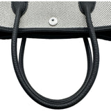 エルメス HERMES ガーデンパーティTPM Y刻 ブラック/ホワイト シルバー金具 トワル レディース ハンドバッグ